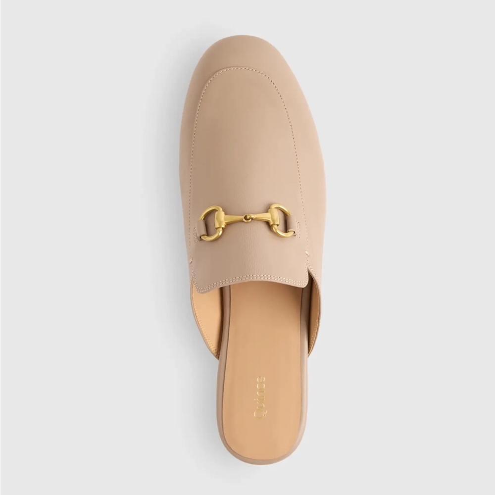 Quince Italian Leather Horsebit Loafer Mule - Picture 2 of 4